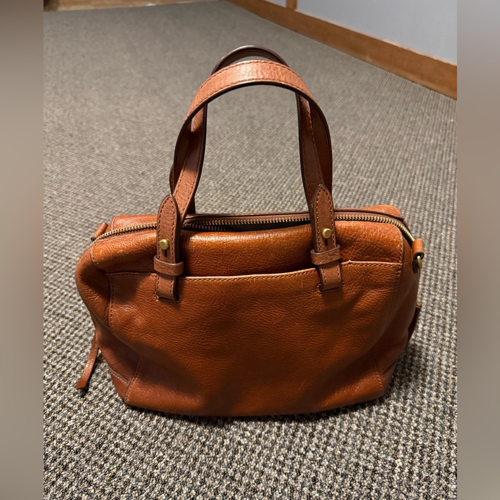 Brown Leather Handbag by Fossil